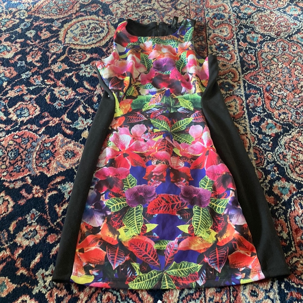 Aqua dress from Bloomingdales